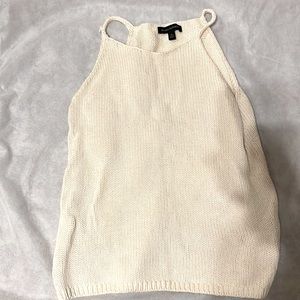 Banana Republic 100% Cotton White Sweater Tank